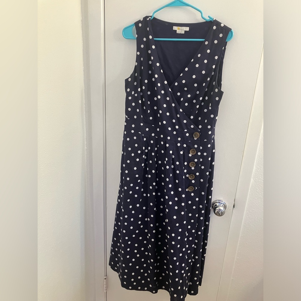 Boden cotton wrap dress